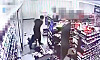 Security camera footage shows a man in his 20s attacking a convenience store worker who he thought was a feminist in Jinju, South Gyeongsang, on Saturday. [YONHAP]