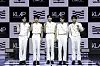 Boy band Vanner poses for photos during a showcase held Monday at the Yes24 Live Hall in eastern Seoul for its first EP ″Veni, Vidi, Vidi.″ [KLAP ENTERTAINMENT]