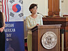 Rep. Young Kim (R-CA) speaks during an event celebrating Korean American Day in Washington on Jan. 11, 2024. [YONHAP]