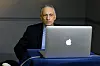Robert Soofer, U.S. deputy assistant secretary of defense for nuclear and missile defense policy, speaks in a virtual forum hosted by the Air Force Association's Mitchell Institute's Nuclear Deterrence forum from the Pentagon in Washington on Wednesday. [U.S. DEPARTMENT OF DEFENSE]