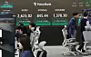 A screen in Hana Bank's trading room in central Seoul shows the Kospi closing at 2,623.02 points on Tuesday, down 0.24 percent, or 6.42 points, from the previous trading session. [YONHAP]