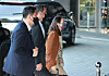 U.S. Director of National Intelligence Avril Haines, escorted by bodyguards, enters a hotel in central Seoul Wednesday after flying in from Tokyo earlier that day. [YONHAP]
