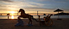 A 2.2-meter-tall (7.2-foot-tall) statue of a horse soaring over blue waves stands on Gwangalli Beach in Busan on Dec. 21, 11 days before New Year’s Day. The sculpture symbolizes 2026, the year of the Red Horse. [SONG BONG-GEUN]