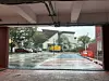 Hiding from the rain at the back of the Yangpyeong Library in Yangpyeong, Gyeonggi, on Sept. 28. [JIM BULLEY]