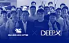 DeepX CEO Kim Lo-kwon, front right, and Gaonchips CEO Jung Kyu-dong, front left, pose for a photo. [DEEPX]