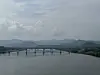 A view down the Nakdong River from Nakdanbo, a wier in Uiseong, North Gyeongsang, on Sept. 30. [JIM BULLEY]