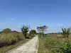 A long, flat trail winds around the outskirts of Daegu on Oct. 1. [JIM BULLEY]