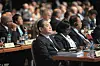 The late Samsung Chairman Lee Kun-hee attends the 125th International Olympic Committee Session at the Hilton Buenos Aires Hotel in Buenos Aires, Argentina, on Sept. 9, 2013. [YONHAP]