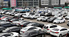 Used cars are parked at a lot in Jangan-dong, central Seoul. [NEWS1]