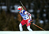 Ekaterina Avvakumova of Korea competes during the women's 15-kilometer biathlon at National Biathlon Centre in Zhangjiakou, China. [XINHUA/YONHAP]