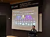 Lunit's CEO Suh Beom-seok speaks at a press event to celebrate the company's 10-year anniversary in southern Seoul on Thursday. [LUNIT]