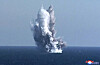 An ″underwater nuclear attack drone″ detonates off the coast of Hongwon Bay in South Hamgyong Province on Thursday in this photo released by Pyongyang's Korean Central News Agency (KCNA) on Friday. [YONHAP]