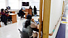 Applicants wait for their grade nine civil servant test to start on March 23 at a test site in Yongsan District, central Seoul. [MINISTRY OF PERSONNEL MANAGEMENT]