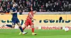 SC Freiburg's Jeong Woo-yeong, right, scores the opening goal in a Bundesliga match against Koln in Freiburg, Germany on Sunday. [AFP/YONHAP]