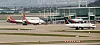 Asiana Airlines fleets parked in Incheon International Airport. [YONHAP]