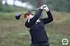 Park In-bee hits a shot during the BMW Ladies Championship at Asiad Country Club in Busan on Oct. 21, 2021. [KLPGA]