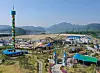 A view of Legoland in Chuncheon, Gangwon, on Tuesday. The toy block amusement park, that is the first in Korea, is gearing up for its official open on May 5, which is also Children’s Day. Construction of the park was officially completed on March 26, 11 years after the Gangwon provincial government announced its plan of opening up Legoland. [YONHAP]
