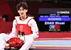 Lee Dae-hoon reacts after losing to Zhao Shuai of China in the bronze medal match in the men's 68kg Taekwondo event at the Tokyo Olympics at Makuhari Messe Hall A in Chiba, Japan on July 25, 2021. [NEWS1]