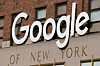 A logo is seen on the New York Google offices on July 29, 2021. [REUTERS/YONHAP]