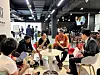 Start-up CEOs take part in the D.Camp meet-up on Tuesday at the Pixel event hall in Singapore. [D.CAMP]