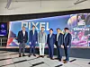 Officials from the Infocomm Media Development Authority (IMDA) and D.Camp stand for photos after signing an agreement on Tuesday at the Pixel start-up incubating center. [D.CAMP]