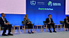Shinhan Financial Group Chairman Cho Yong-Byoung, third from left, speaks during the 26th United Nations Climate Change Conference 2021 in Glasgow, Scotland, on Wednesday. Cho participated in the Marrakech Partnership to present the financial group’s carbon neutrality strategies, dubbed the Zero Carbon Drive. Cho was the first head of an Asian private financial company to be invited to the conference, according to Shinhan Financial Group Thursday. [SHINHAN FINANCIAL GROUP]