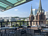 Dok-dabang is a rooftop cafe across from the Yonsei University campus in western Seoul. [ASSEMGUL SADYKOVA]
