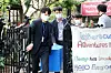 Police officers on Monday morning carry out boxes after raiding a kindergarten in Ansan, Gyeonggi, where a mass outbreak of food poisoning resulted in children hospitalized with the so-called hamburger disease. [NEWS1]