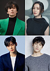 From top left, clockwise: actors Kim Nam-gil, Lee Da-hee, Sung Joon and Cha Eun-woo [GILSTORY ENT, STUDIO SANTA CLAUS ENTERTAINMENT, THE WAY COMPANY, FANTAGIO]