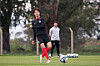 Kim Ji-soo trains with the U-20 Korean national team at Estancia Chica training complex in La Plata, Argentina on Saturday. [YONHAP]