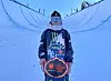 Snowboarder Choi Ga-on poses for a photo after winning the International Ski and Snowboard Federation World Cup on Saturday at Copper Mountain in Colorado. [NEWS1]