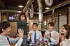 Office workers mix soju and beer to make somaek [GETTY IMAGES]