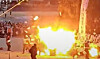 A dalgip, or moon house, explodes in Songjeong Beach, Busan, on Saturday. [YONHAP]