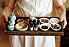 Traditional Korean medicinal herbs and essential oils used for spa therapies at Yeo Yong Kuk. [YEO YONG KUK]