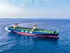 This file photo provided by HD Korea Shipbuilding & Offshore Engineering shows a 13,000 TEU container ship undergoing a test operation ahead of its delivery in 2024. [YONHAP]
