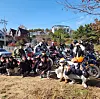 A group picture of Sejong Riders during their yearly retreat to celebrate the start of their seasonal tour [SCREEN CAPTURE]