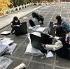 KHUCat members gather to build temporary shelters for stray cats to prepare for winter. [SCREEN CAPTURE]