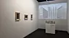 Works by artist Yu Choong-hwan created to express the cycle of creation and destruction is held as part of a promotional booth for Arshexa, a host partner of the Paris+ par Art Basel, on Oct. 18. [YOON SO-YEON]