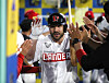 Jamie Romak celebrates with his teammates after hitting a two-run home run against the LG Twins at Incheon SSG Landers Field on June 23. [NEWS1]