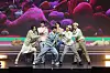 Boy band BoyNextDoor perfomrs during a press showcase held Monday ahead of the release of its first EP ″WHY..″ [KOZ ENTERTAINMENT]