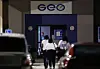 Staff arrive for work at a U.S. Immigration and Customs Enforcement detention facility in Folkston, Georgia, on Sept. 10, where workers from the LG Energy Solution-Hyundai Motor battery plant construction site are being held. [YONHAP]