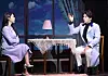 Actors Song Ju-hee, left, and Lee Yi-kyung as Seo Dan and Gu Seung-joon during a scene of the ongoing musical 'Crash Landing On You' at COEX Shinhan Card Artium in Gangnam District, southern Seoul. [NEWS1]
