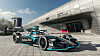 A Formula E car is parked outside Dongdaemun Design Plaza in central Seoul in this file photo from 2018. [FORMULA E SEOUL ORGANIZING COMMITTEE]