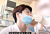 Lee Jeong-hwan, 25, undergoes a coronavirus swab test in his hospital room on May 14. [YOUTUBE SCREEN CAPTURE]