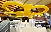 A drone is on display at the Unmanned System World Congress 2021 held at the Coex Mall on Sunday. The exhibition is dedicated to various kinds of unmanned systems including urban air mobility, private air vehicles and related components. The exhibition continues until Sept. 28. [YONHAP]