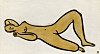 ″Reclining Nude, with Raised Knee II″ (c. 1950s-1960s) by Sanyu [PHILLIPS]