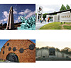 Clockwise from top left are May 18 National Cemetery; entrance to Chonnam National University; May 18 Memorial Park and May 18 Freedom Park, are among historical locations about the May 18 movement recommended by Cultural Heritage Administration. [CULTURAL HERITAGE ADMINISTRATION, JOONGANG ILBO]