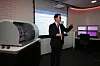 Kevin Kim, head of health systems solutions at Philips APAC, demonstrates Royal Philips’ digital healthcare technology at the company’s Singapore office on Wednesday. [ROYAL PHILIPS]