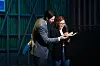 Jeong Sun-ah, right, lives two different lives in a parallel universe in the ongoing musical 'If/Then' at Hongik Art Center in Jongno District, central Seoul. [SHOWNOTE]