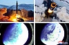 North Korea test-fires its intermediate-range ballistic missile (IRBM), Hwasong-12, on Jan. 30 in photos released by its official Korean Central News Agency (KCNA) the following day. The photos show the missile launched from a transporter erector launcher (TEL) and images taken by a camera installed on the missile warhead from space. [KCNA]